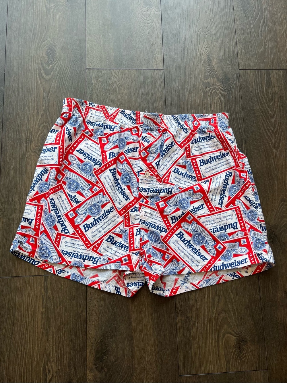 Bottoms Out Budweiser Print Boxer Shorts